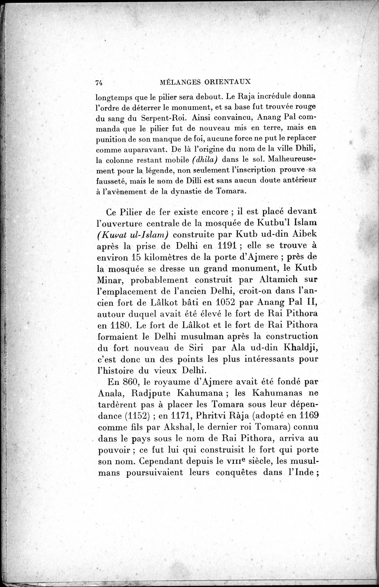 Mélanges d'Histoire et de Géographie Orientales : vol.2 / 82 ページ（白黒高解像度画像）