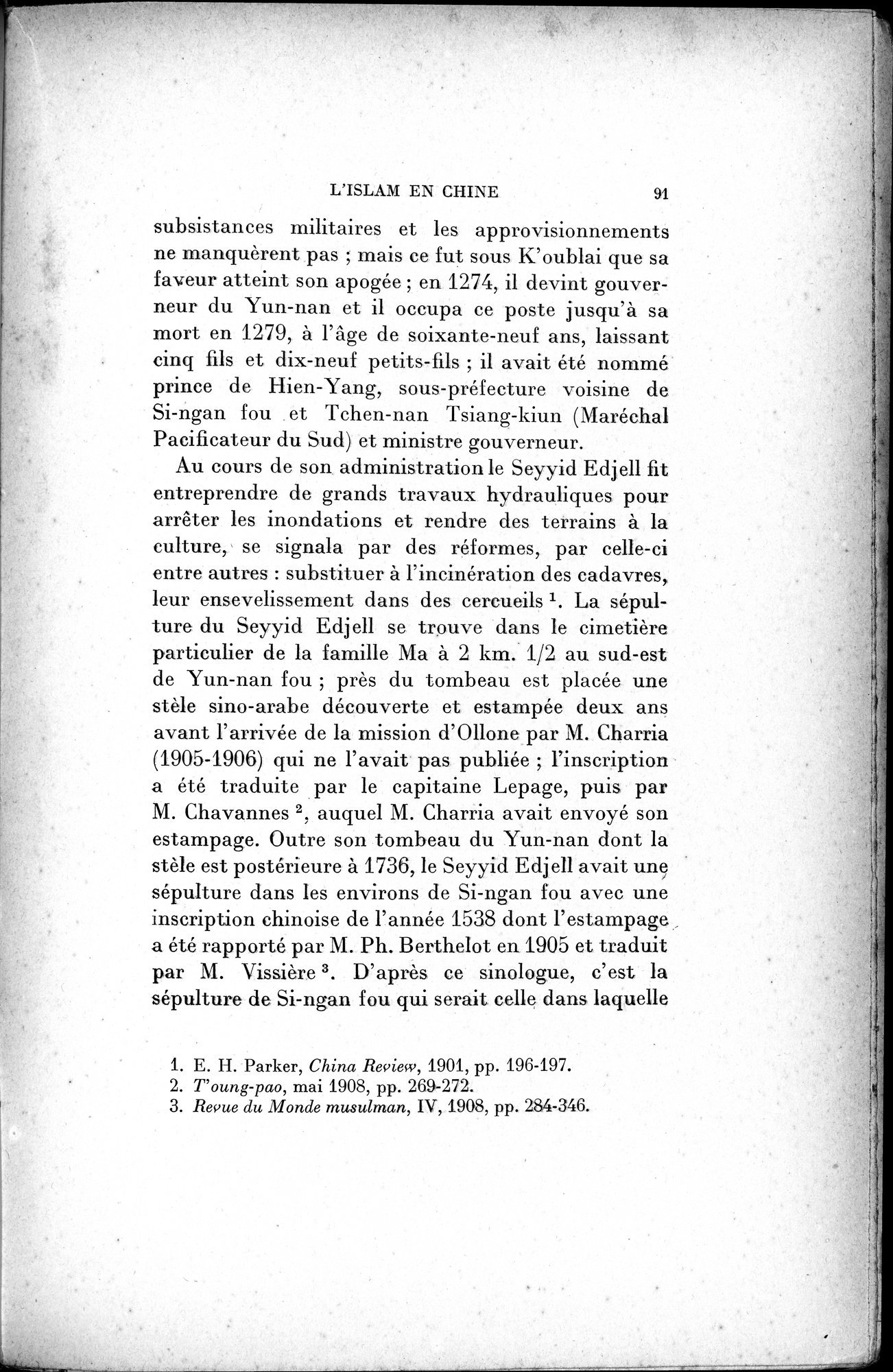 Mélanges d'Histoire et de Géographie Orientales : vol.2 / 99 ページ（白黒高解像度画像）
