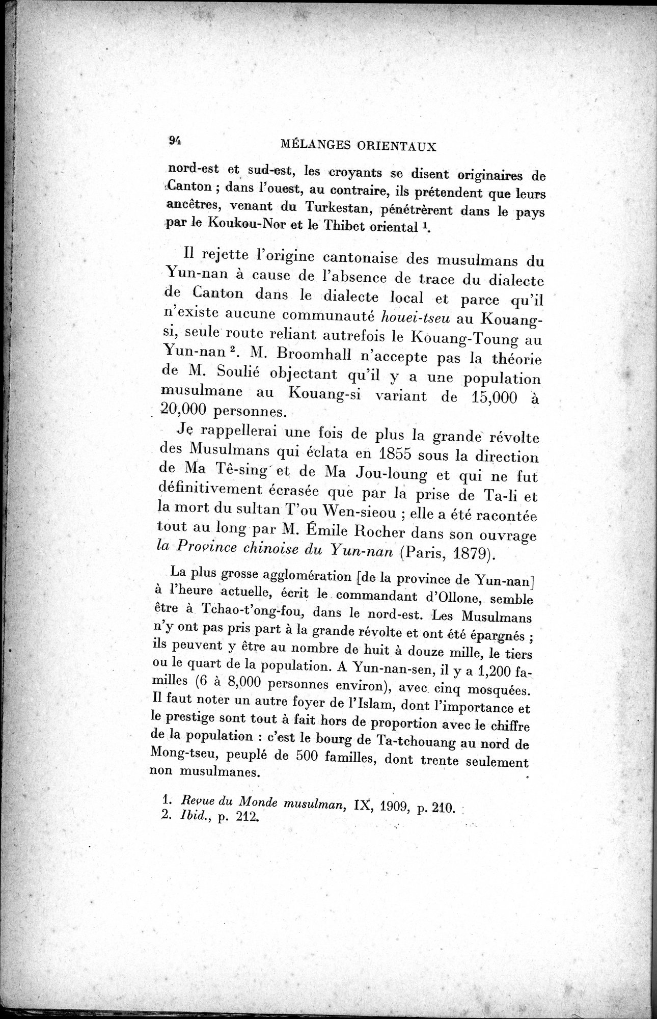 Mélanges d'Histoire et de Géographie Orientales : vol.2 / 102 ページ（白黒高解像度画像）