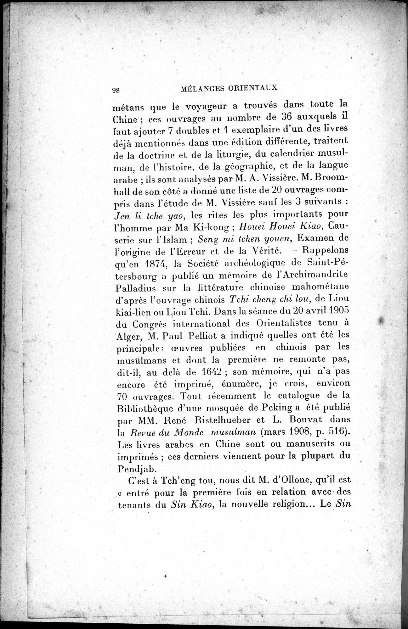 Mélanges d'Histoire et de Géographie Orientales : vol.2 / 106 ページ（白黒高解像度画像）