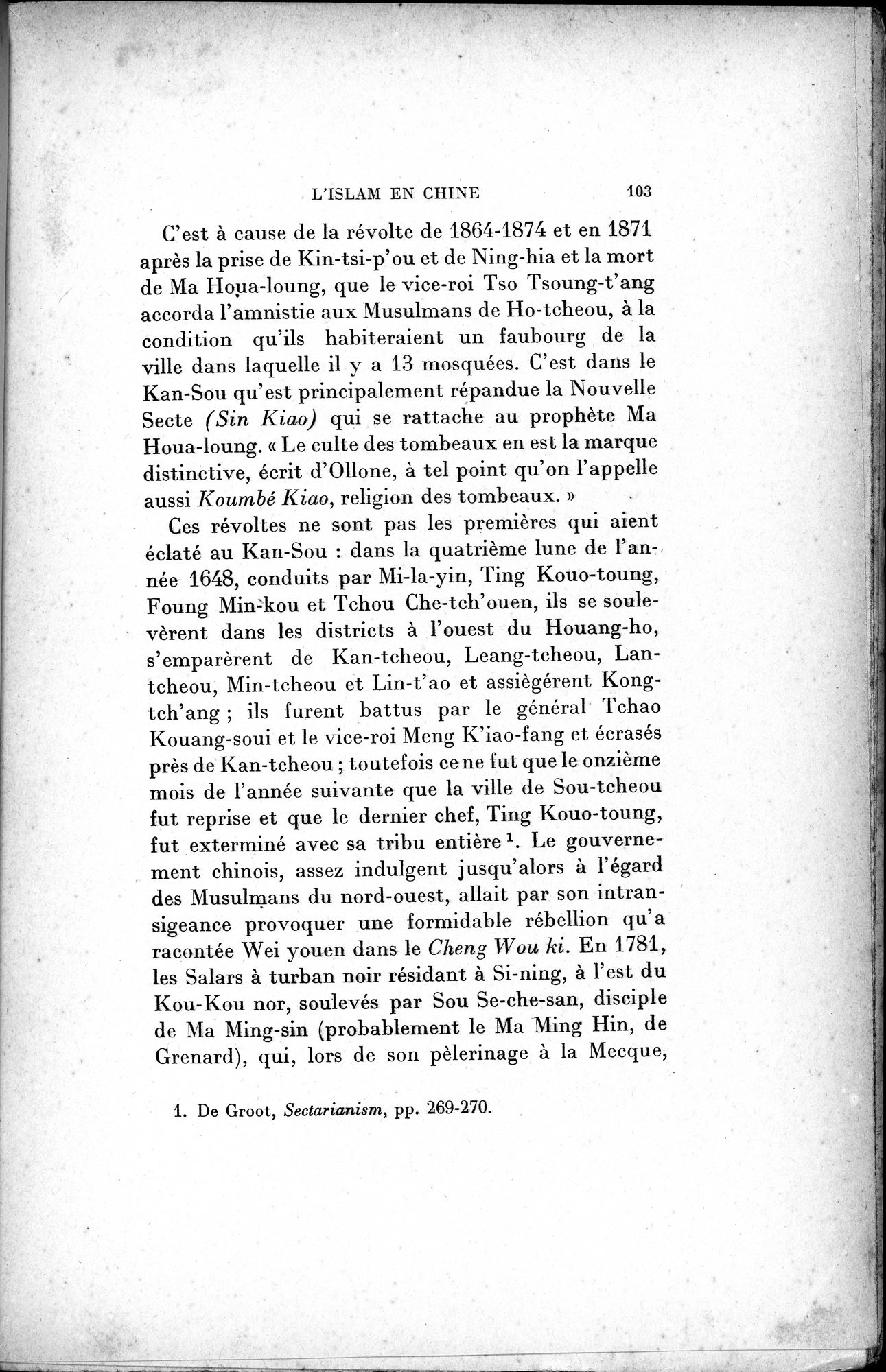 Mélanges d'Histoire et de Géographie Orientales : vol.2 / 111 ページ（白黒高解像度画像）