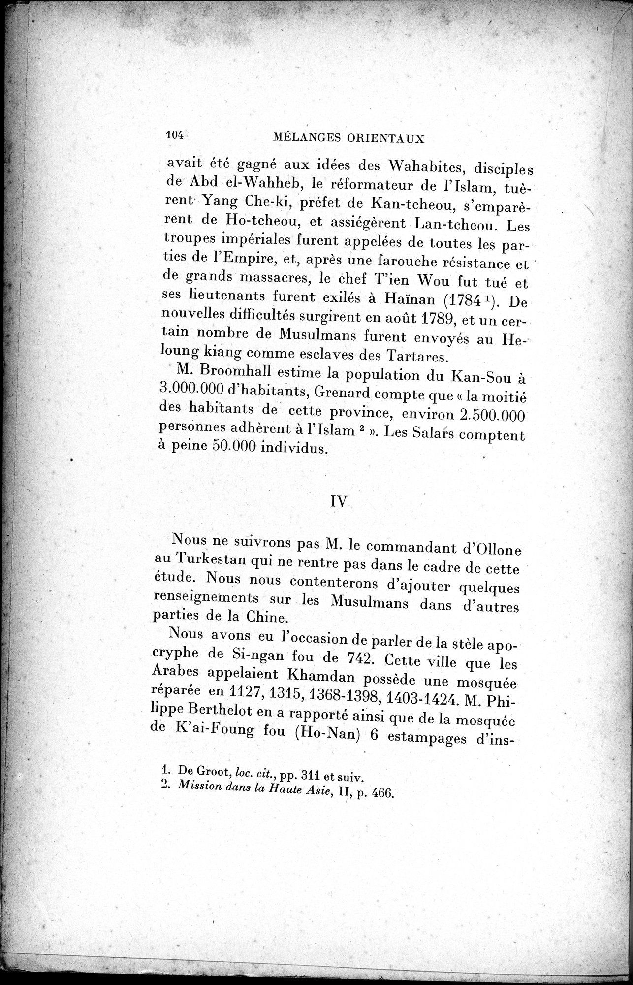 Mélanges d'Histoire et de Géographie Orientales : vol.2 / 112 ページ（白黒高解像度画像）