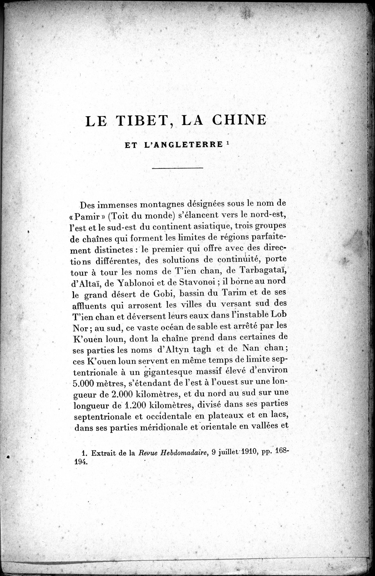 Mélanges d'Histoire et de Géographie Orientales : vol.2 / 119 ページ（白黒高解像度画像）