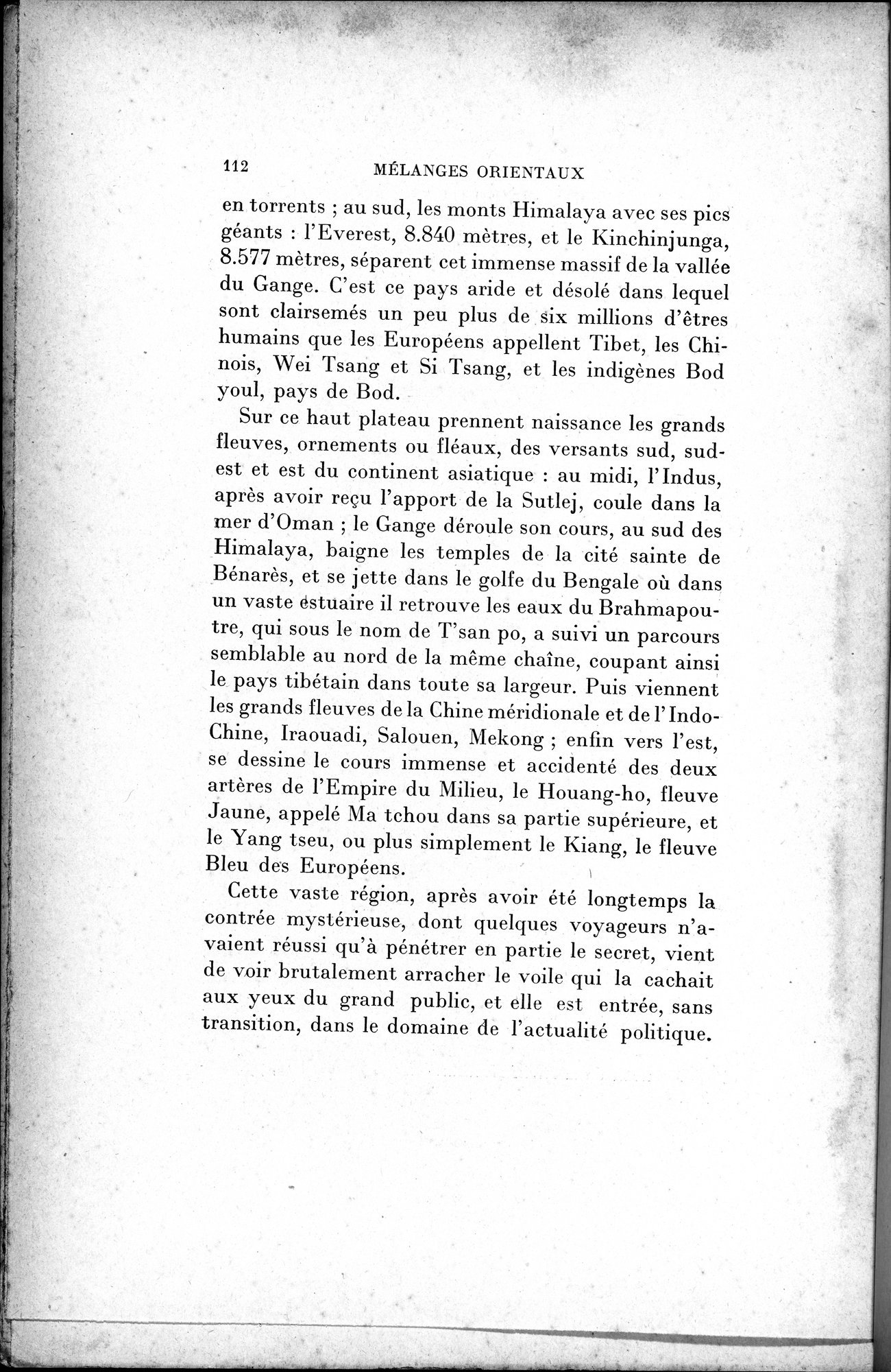 Mélanges d'Histoire et de Géographie Orientales : vol.2 / 120 ページ（白黒高解像度画像）