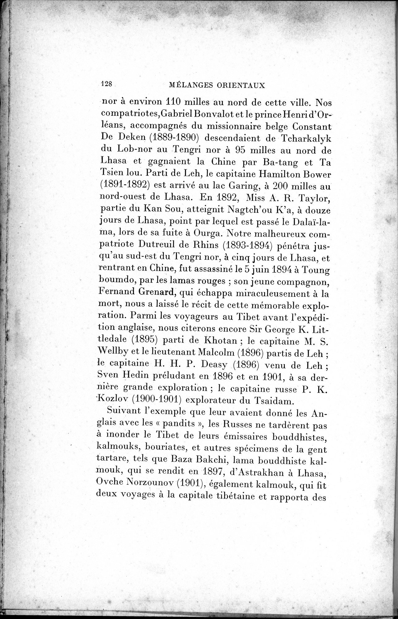 Mélanges d'Histoire et de Géographie Orientales : vol.2 / 136 ページ（白黒高解像度画像）