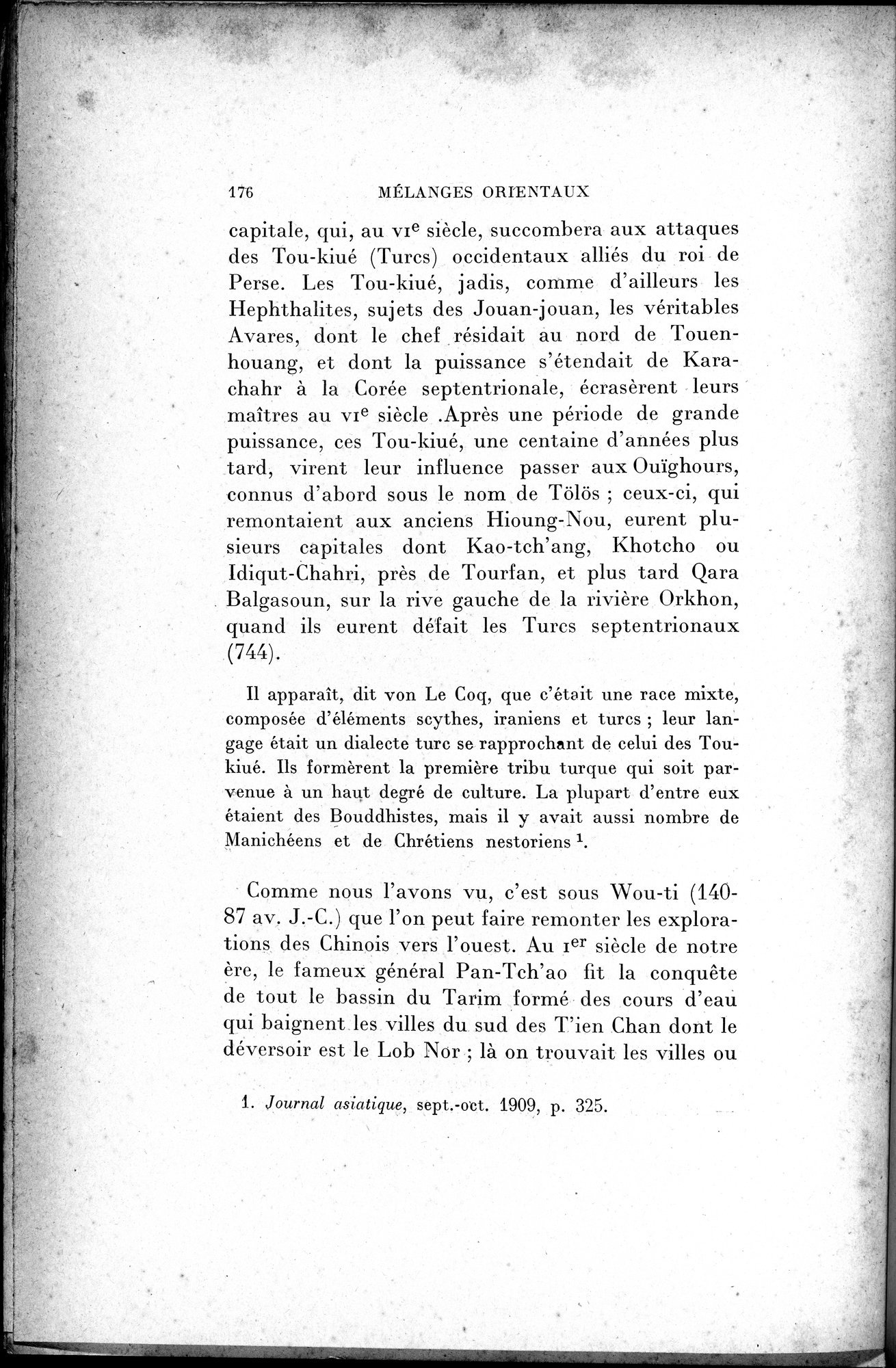 Mélanges d'Histoire et de Géographie Orientales : vol.2 / 184 ページ（白黒高解像度画像）
