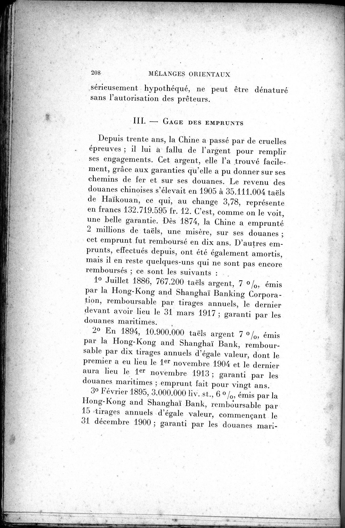 Mélanges d'Histoire et de Géographie Orientales : vol.2 / 216 ページ（白黒高解像度画像）
