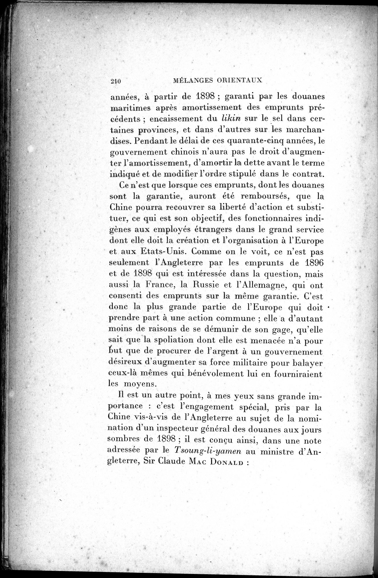 Mélanges d'Histoire et de Géographie Orientales : vol.2 / 218 ページ（白黒高解像度画像）