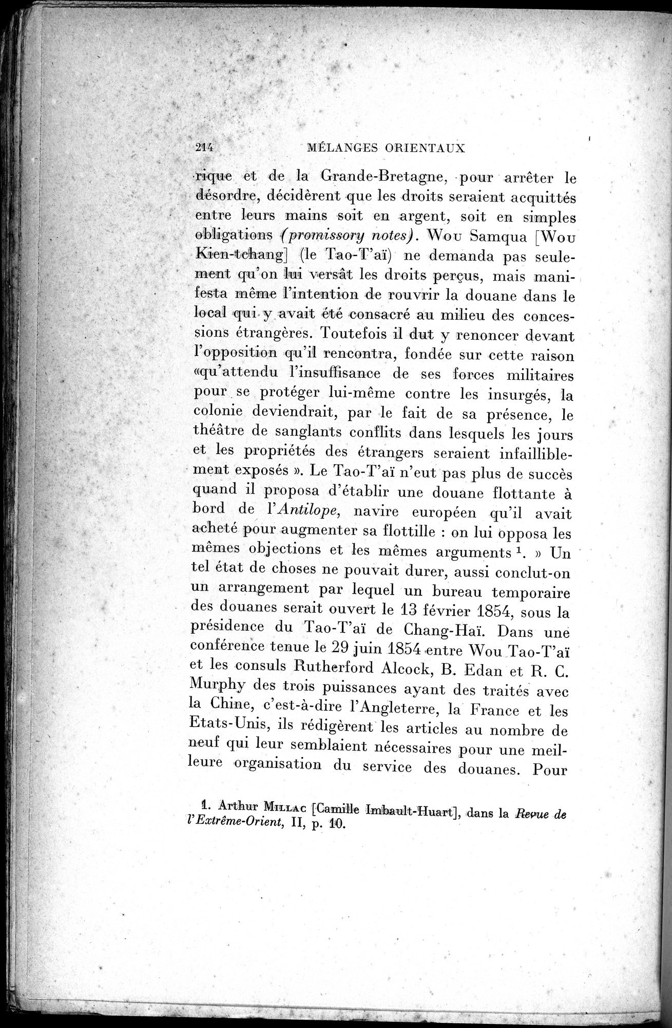 Mélanges d'Histoire et de Géographie Orientales : vol.2 / 222 ページ（白黒高解像度画像）