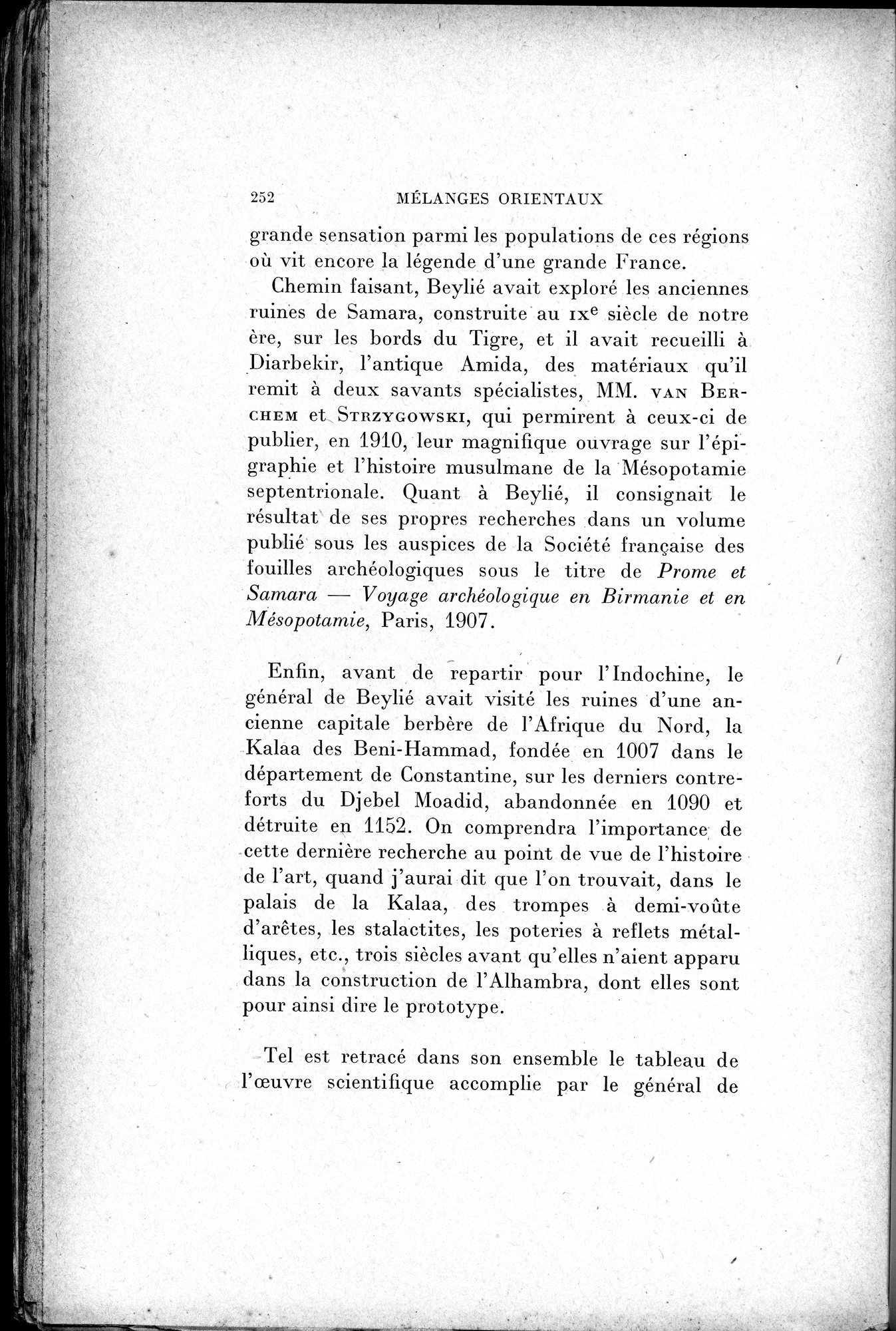 Mélanges d'Histoire et de Géographie Orientales : vol.2 / 260 ページ（白黒高解像度画像）