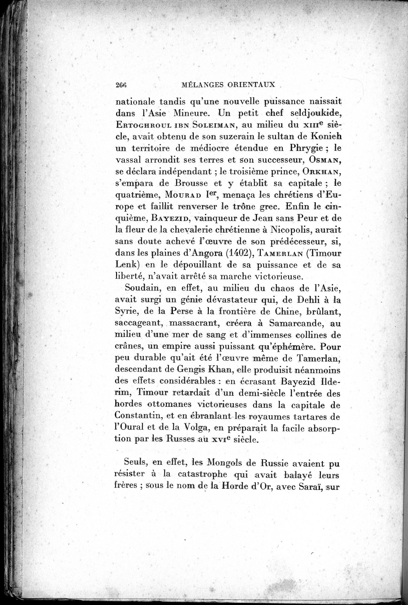 Mélanges d'Histoire et de Géographie Orientales : vol.2 / 274 ページ（白黒高解像度画像）