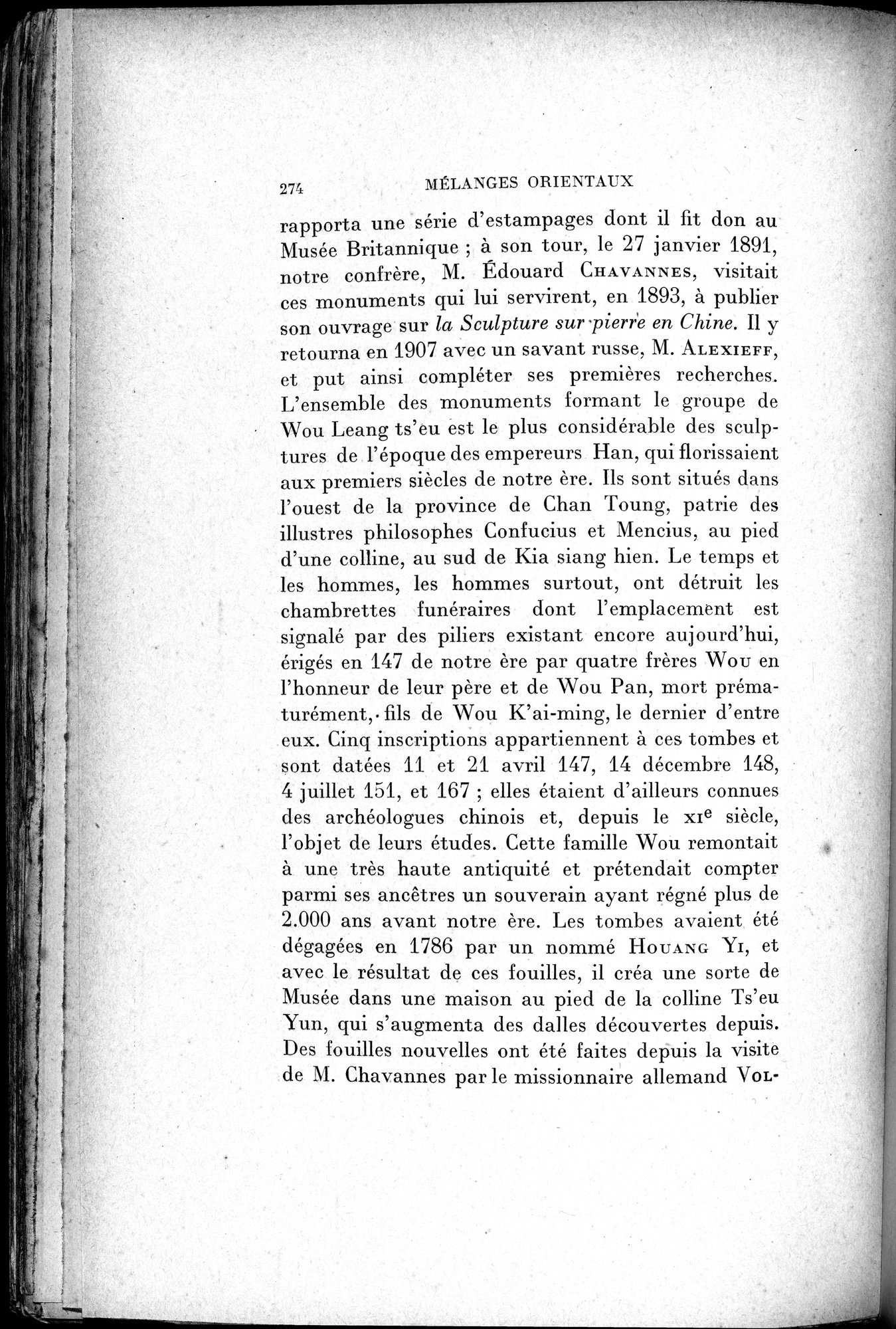 Mélanges d'Histoire et de Géographie Orientales : vol.2 / 282 ページ（白黒高解像度画像）