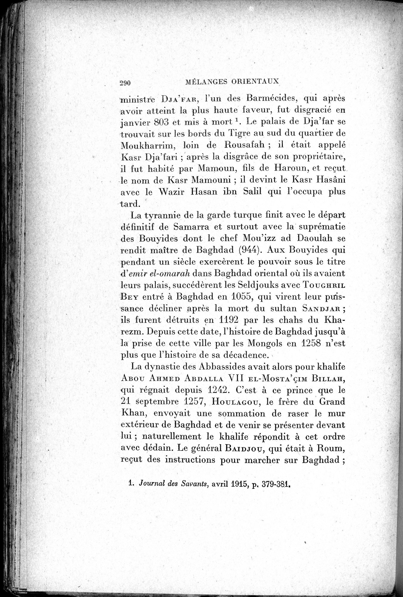 Mélanges d'Histoire et de Géographie Orientales : vol.2 / 298 ページ（白黒高解像度画像）