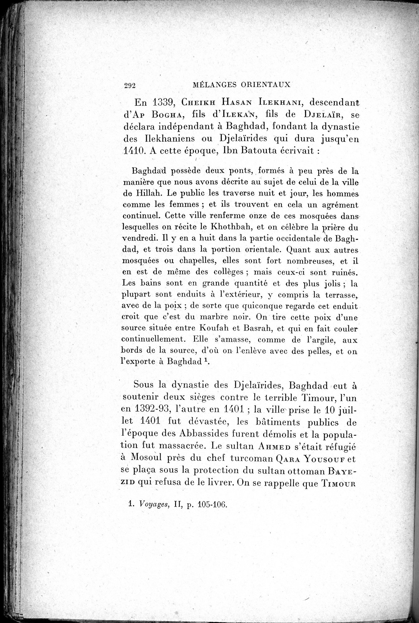 Mélanges d'Histoire et de Géographie Orientales : vol.2 / 300 ページ（白黒高解像度画像）