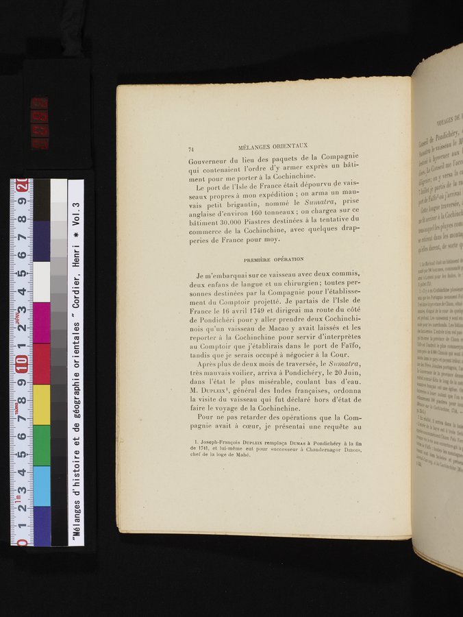 Mélanges d'Histoire et de Géographie Orientales : vol.3 / 82 ページ（カラー画像）