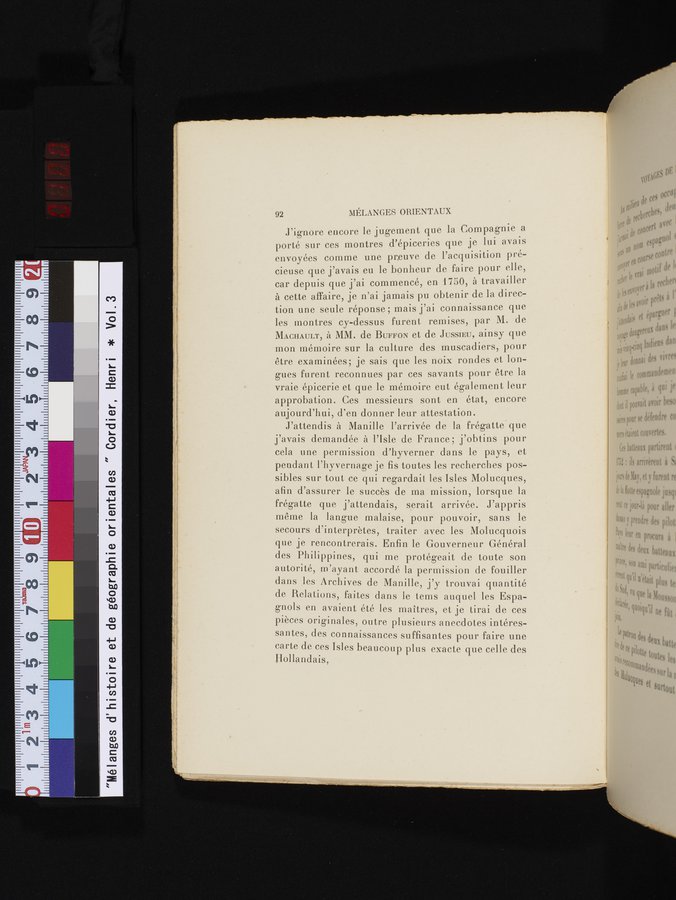 Mélanges d'Histoire et de Géographie Orientales : vol.3 / 100 ページ（カラー画像）
