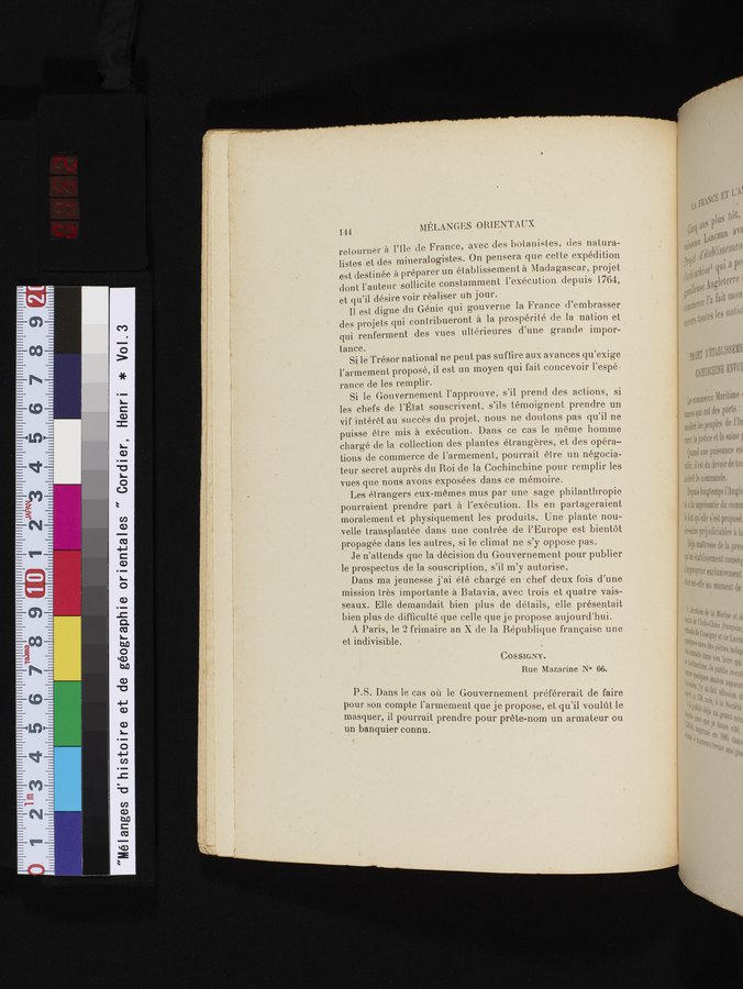 Mélanges d'Histoire et de Géographie Orientales : vol.3 / 152 ページ（カラー画像）