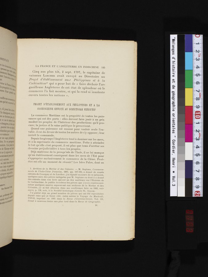 Mélanges d'Histoire et de Géographie Orientales : vol.3 / 153 ページ（カラー画像）