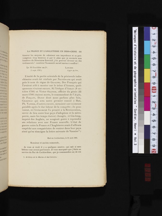 Mélanges d'Histoire et de Géographie Orientales : vol.3 / 159 ページ（カラー画像）