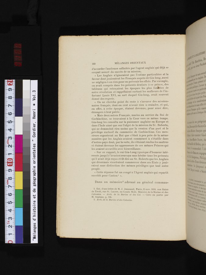 Mélanges d'Histoire et de Géographie Orientales : vol.3 / 168 ページ（カラー画像）