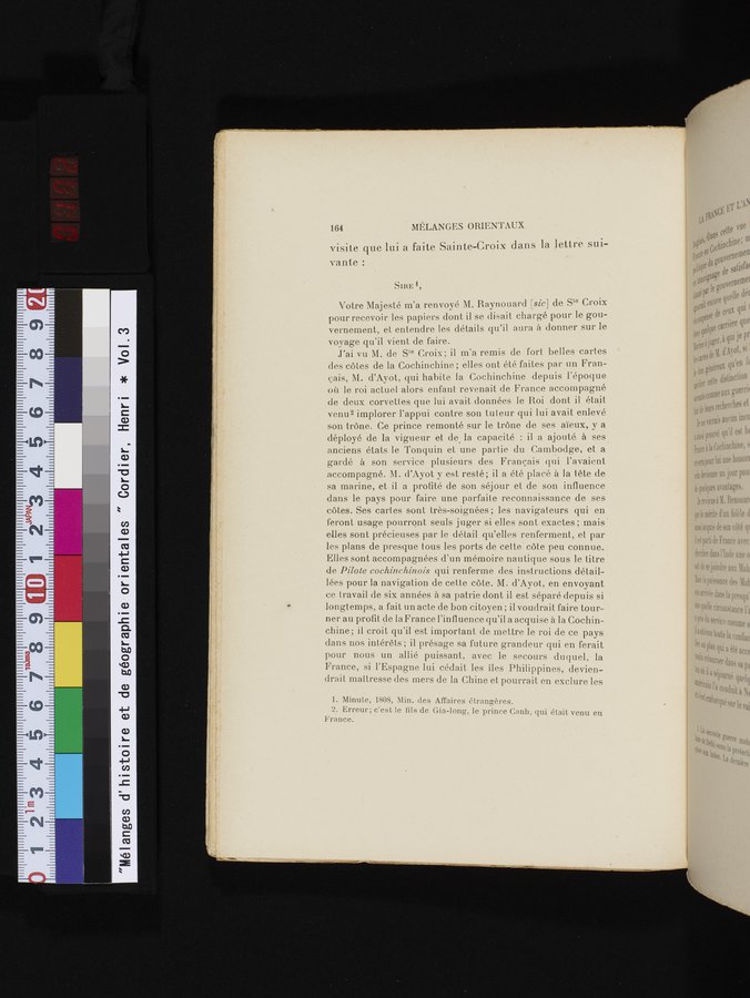 Mélanges d'Histoire et de Géographie Orientales : vol.3 / 172 ページ（カラー画像）