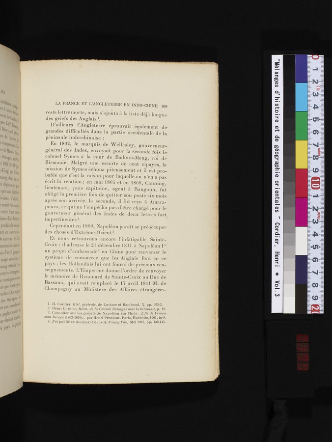 Mélanges d'Histoire et de Géographie Orientales : vol.3 / 177 ページ（カラー画像）