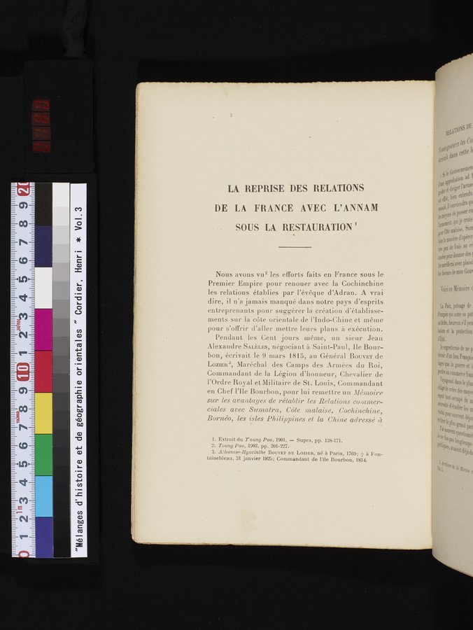 Mélanges d'Histoire et de Géographie Orientales : vol.3 / 180 ページ（カラー画像）