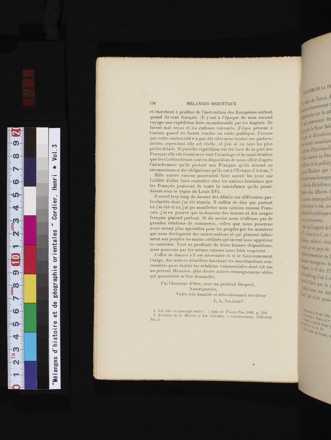 Mélanges d'Histoire et de Géographie Orientales : vol.3 / 184 ページ（カラー画像）