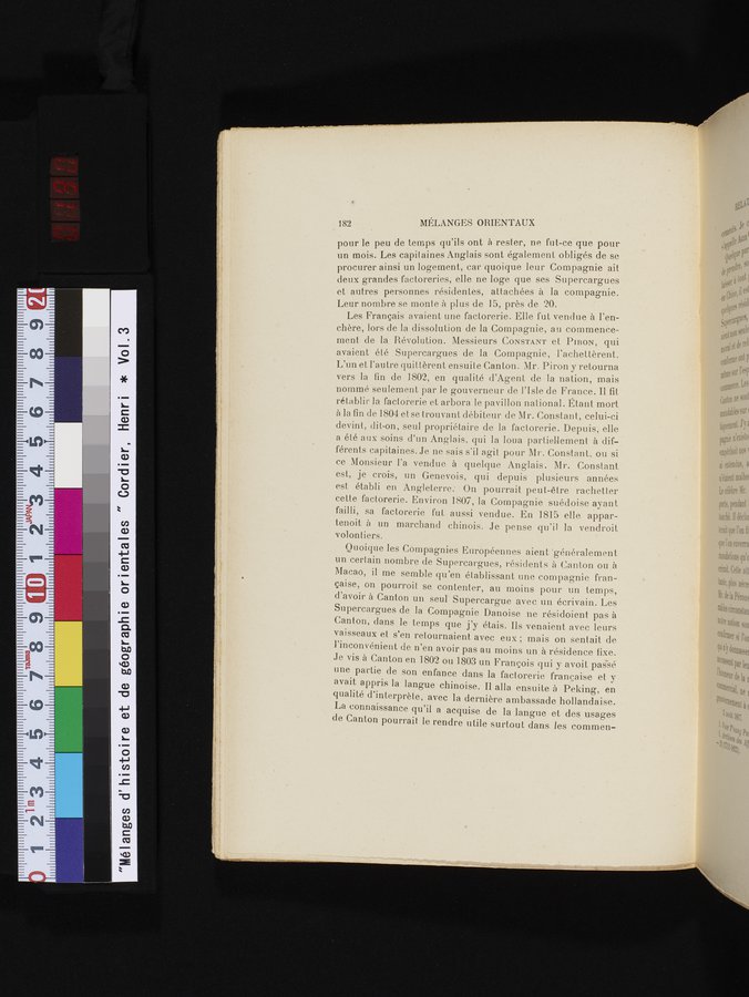 Mélanges d'Histoire et de Géographie Orientales : vol.3 / 190 ページ（カラー画像）