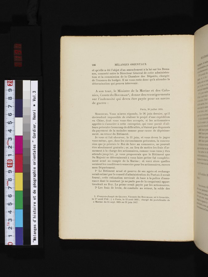 Mélanges d'Histoire et de Géographie Orientales : vol.3 / 194 ページ（カラー画像）