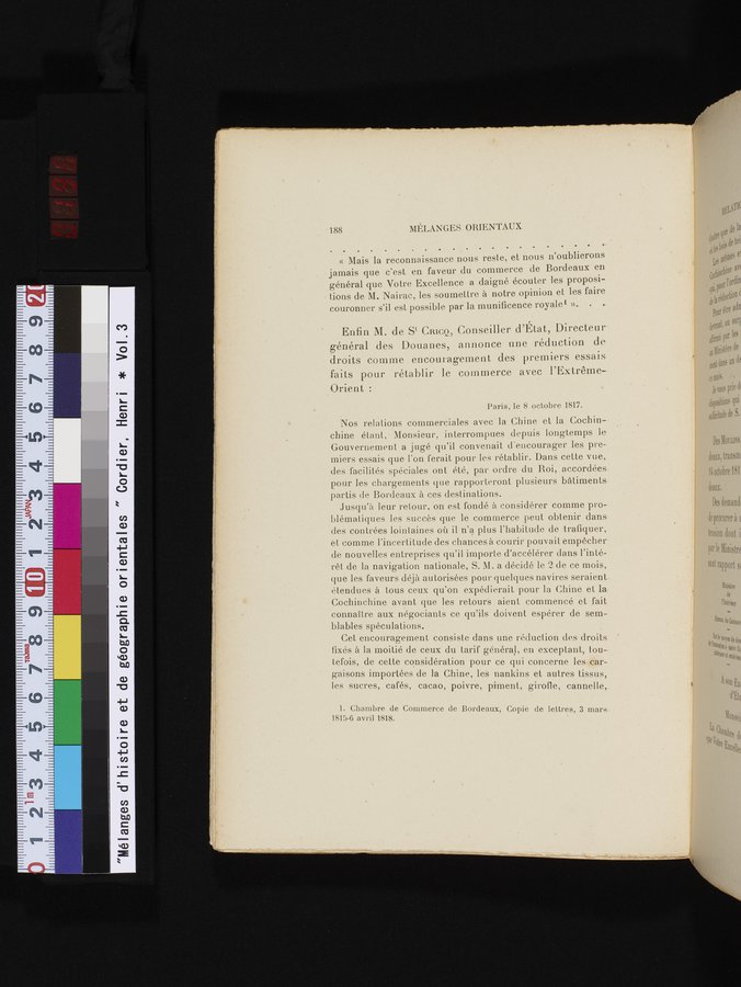 Mélanges d'Histoire et de Géographie Orientales : vol.3 / 196 ページ（カラー画像）