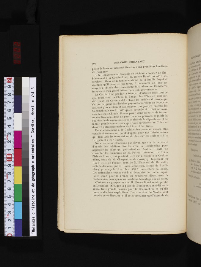 Mélanges d'Histoire et de Géographie Orientales : vol.3 / 202 ページ（カラー画像）