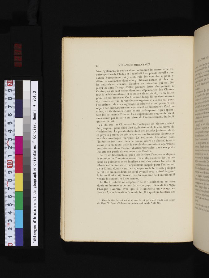 Mélanges d'Histoire et de Géographie Orientales : vol.3 / 212 ページ（カラー画像）