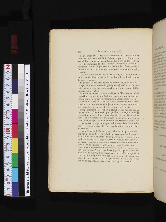 Mélanges d'Histoire et de Géographie Orientales : vol.3 / 216 ページ（カラー画像）