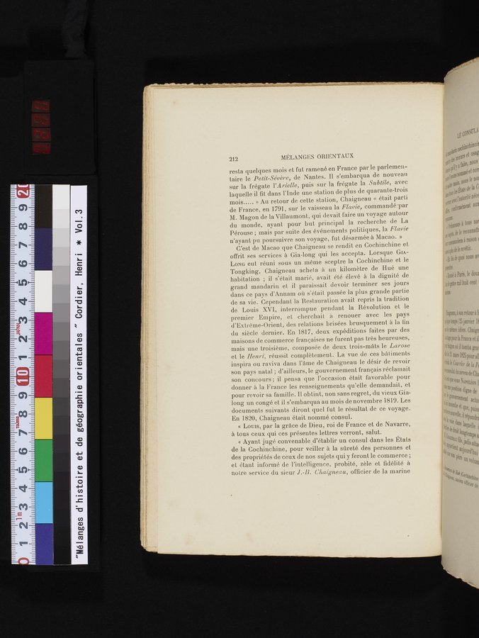 Mélanges d'Histoire et de Géographie Orientales : vol.3 / 220 ページ（カラー画像）