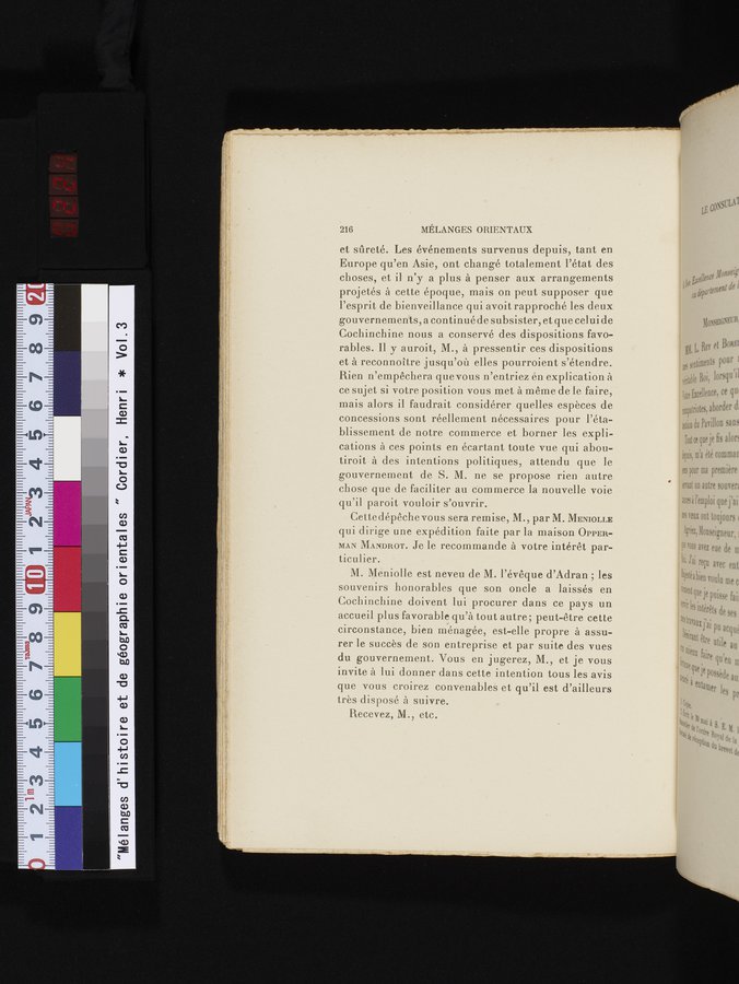 Mélanges d'Histoire et de Géographie Orientales : vol.3 / Page 224 (Color Image)