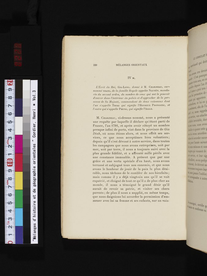 Mélanges d'Histoire et de Géographie Orientales : vol.3 / 228 ページ（カラー画像）
