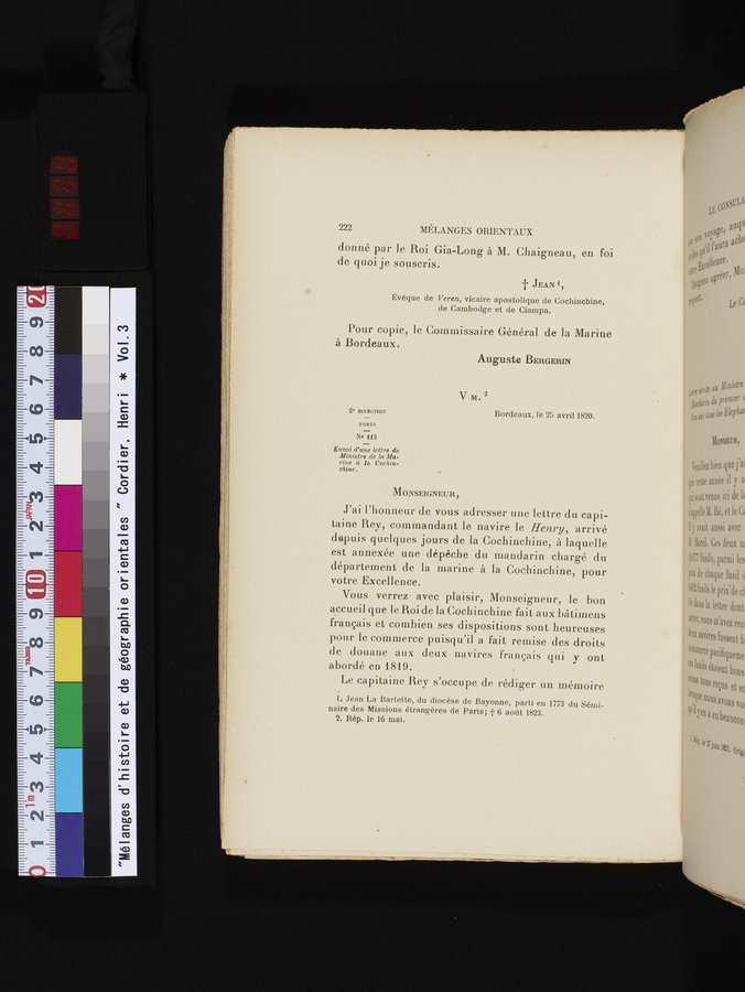 Mélanges d'Histoire et de Géographie Orientales : vol.3 / 230 ページ（カラー画像）
