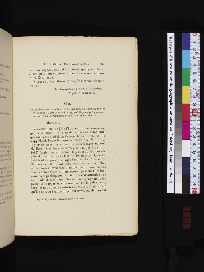 Mélanges d'Histoire et de Géographie Orientales : vol.3 / Page 231 (Color Image)