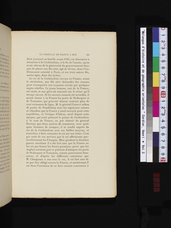 Mélanges d'Histoire et de Géographie Orientales : vol.3 / 237 ページ（カラー画像）