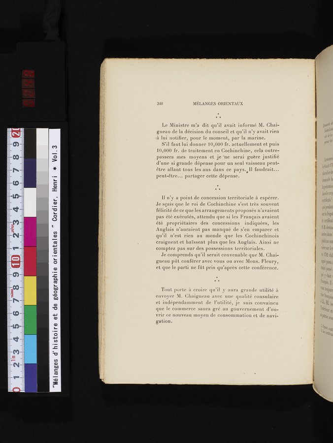Mélanges d'Histoire et de Géographie Orientales : vol.3 / 248 ページ（カラー画像）