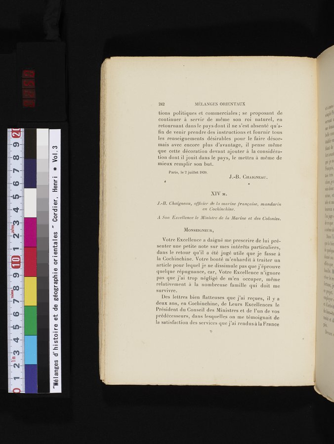 Mélanges d'Histoire et de Géographie Orientales : vol.3 / 250 ページ（カラー画像）