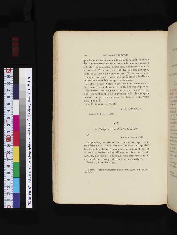 Mélanges d'Histoire et de Géographie Orientales : vol.3 / 258 ページ（カラー画像）