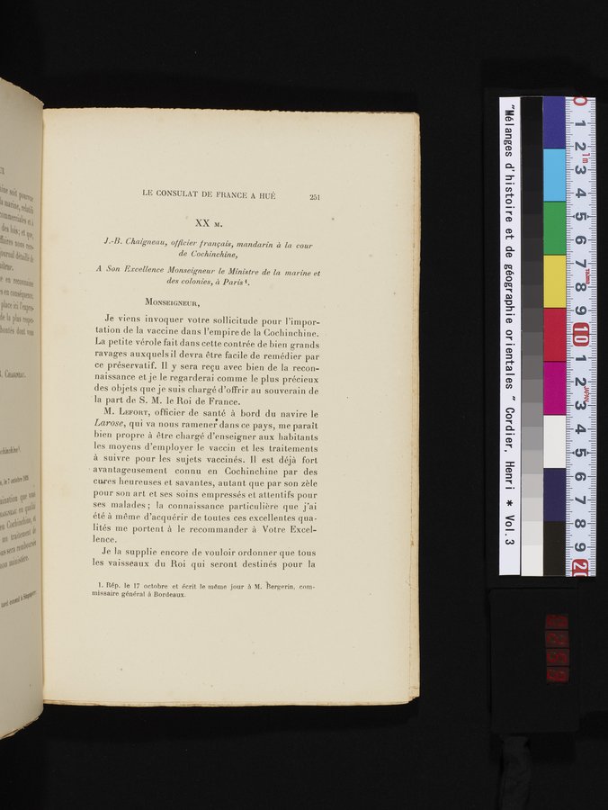 Mélanges d'Histoire et de Géographie Orientales : vol.3 / 259 ページ（カラー画像）