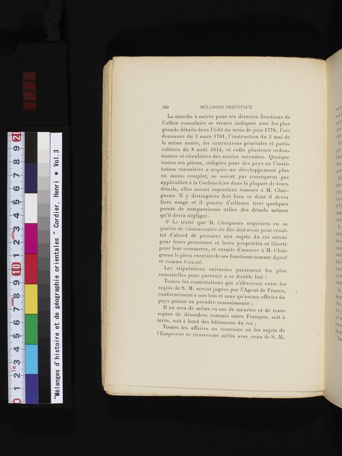 Mélanges d'Histoire et de Géographie Orientales : vol.3 / Page 268 (Color Image)