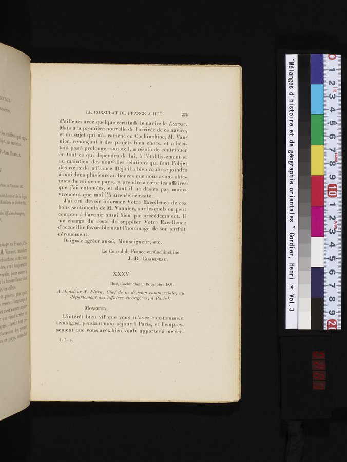 Mélanges d'Histoire et de Géographie Orientales : vol.3 / 283 ページ（カラー画像）