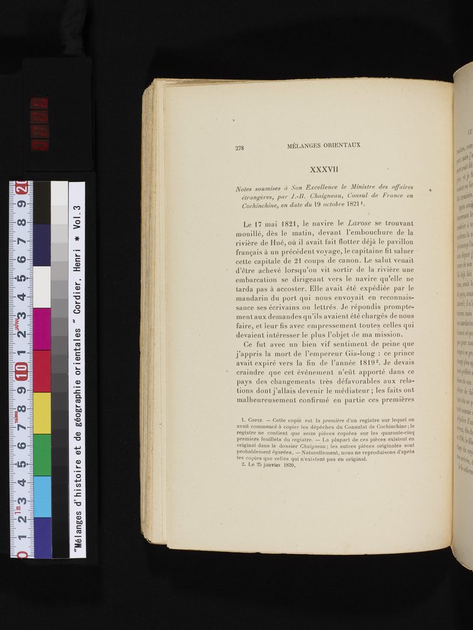 Mélanges d'Histoire et de Géographie Orientales : vol.3 / 286 ページ（カラー画像）