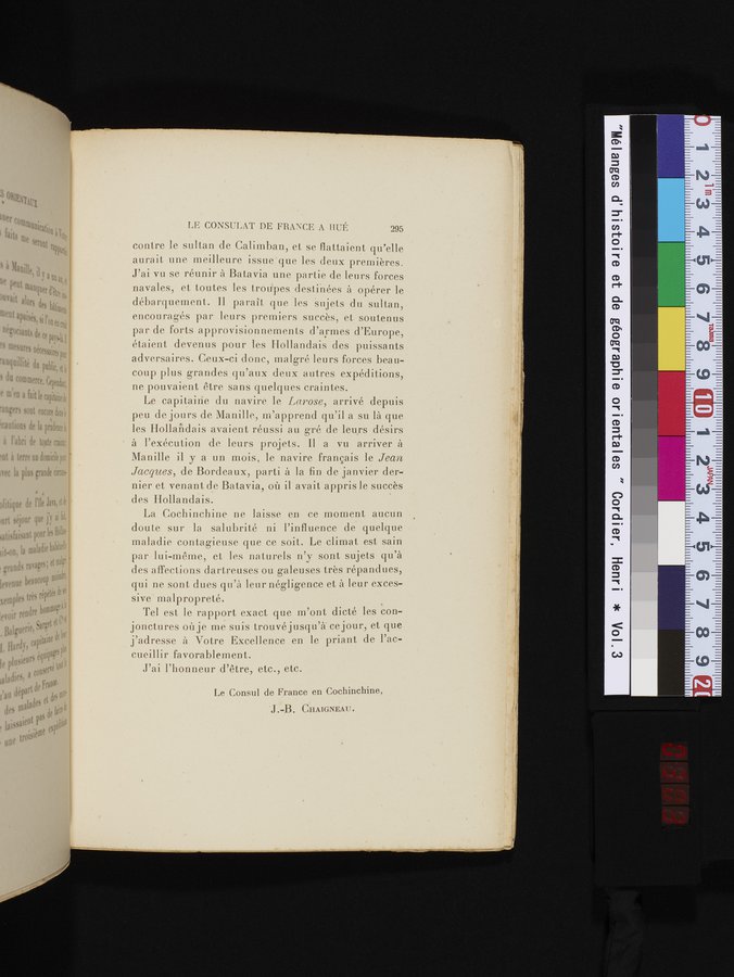 Mélanges d'Histoire et de Géographie Orientales : vol.3 / 303 ページ（カラー画像）