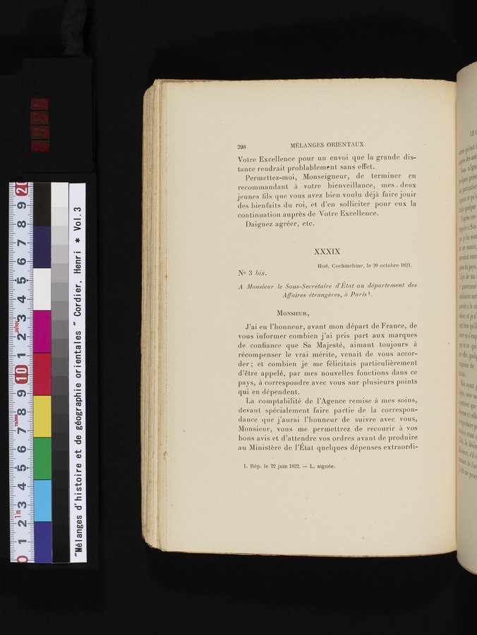 Mélanges d'Histoire et de Géographie Orientales : vol.3 / Page 306 (Color Image)