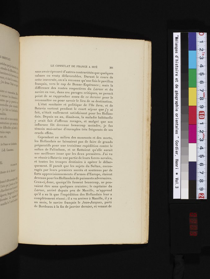 Mélanges d'Histoire et de Géographie Orientales : vol.3 / 309 ページ（カラー画像）